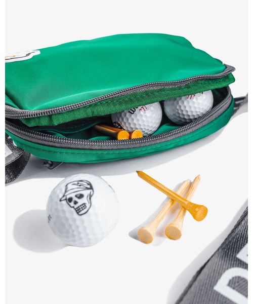 DEVEREUX GOLF（デヴァローゴルフ）の「Crossbody Caddy（ボディバッグ/ウエストポーチ・メンズ・シルバー/イエロー/ブラック/グリーン・FREE）」の2枚目の写真