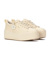 Keds ケッズ スカイラー レザー デイジー チャーム ベージュ
