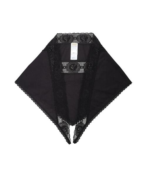 Samansa Mos2（サマンサ モスモス）の「ローズ柄レースストール（ストール/ショール・レディース・ブラック/オフホワイト・F）」の2枚目の写真