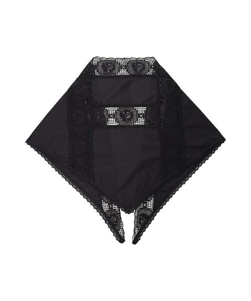 Samansa Mos2（サマンサ モスモス）の「ローズ柄レースストール（ストール/ショール・レディース・ブラック/オフホワイト・F）」の10枚目の写真