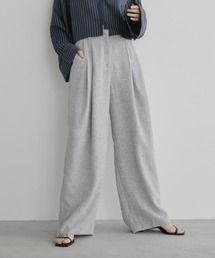 Aunt Marie's（アントマリーズ）の「ミックスツイードツータックスラックスパンツ【セットアップ対応可】（スラックス）」