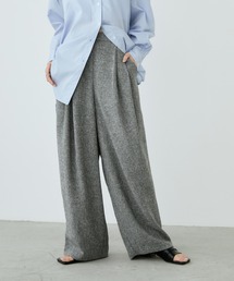 Aunt Marie's（アントマリーズ）の「ミックスツイードツータックスラックスパンツ【セットアップ対応可】（スラックス）」