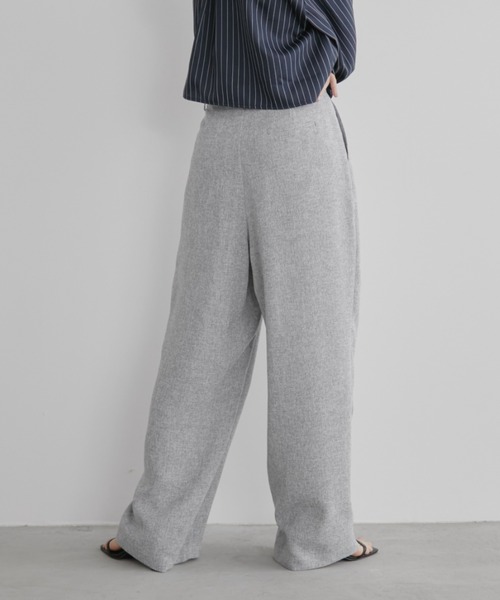 Aunt Marie's（アントマリーズ）の「ミックスツイードツータックスラックスパンツ【セットアップ対応可】（スラックス・レディース・グレー/チャコールグレー/ナチュラル・S/M/L）」の19枚目の写真