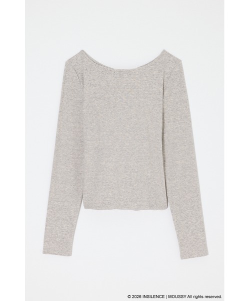 MOUSSY（マウジー）の「INSILENCE LAYER CUT トップス（Tシャツ/カットソー・レディース・ブラック/ライトカーキ/ライトグレー・1/2）」の17枚目の写真