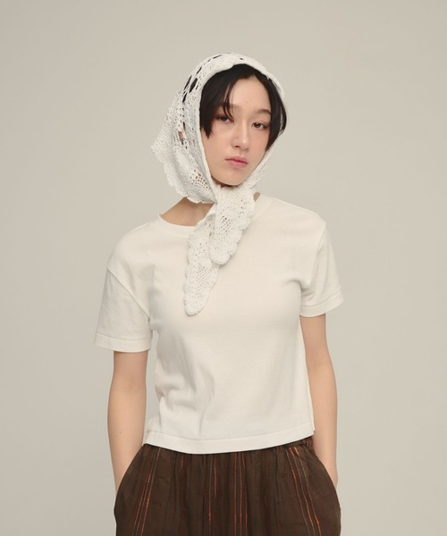 eL(エル)の「【eL】Compact Sheer TEE SS/660765(Tシャツ/カットソー・レディース・ブラック/ホワイト/ピンク・FREE)」の2枚目の写真