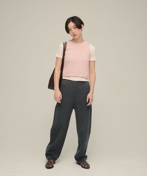 eL(エル)の「【eL】Compact Sheer TEE SS/660765(Tシャツ/カットソー・レディース・ブラック/ホワイト/ピンク・FREE)」の7枚目の写真