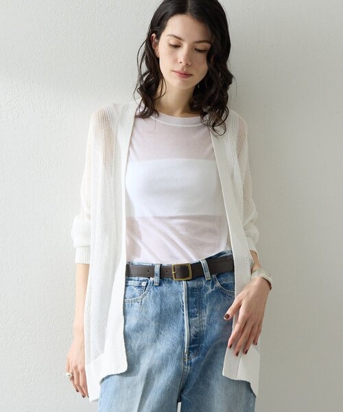 Whim Gazette(ウィムガゼット)の「シアータンクプルオーバー(Tシャツ/カットソー・レディース・ブラック/オフホワイト・FREE)」の22枚目の写真