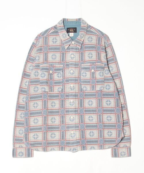 RRL（ダブル アール エル）の「プリント リバーステリー ワークシャツ（シャツ/ブラウス・メンズ・ホワイト・S/M/L/XXL/XS/XL）」の3枚目の写真