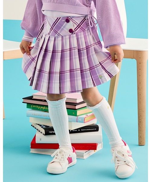 セール】チェックプリーツラップキュロットスカート（その他パンツ