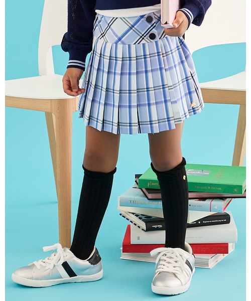 セール】チェックプリーツラップキュロットスカート（その他パンツ