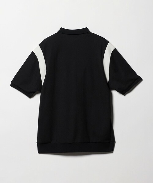 TaylorMade（テーラーメイド）の「＜TaylorMade＞HERITAGE-90 COLLECTION/ユニセックス クラシックロゴ  ブロック ポロシャツ ストレッチ UV 吸水速乾（ポロシャツ・メンズ・ブラック/オフホワイト・L/S/M/XL/XS）」の3枚目の写真