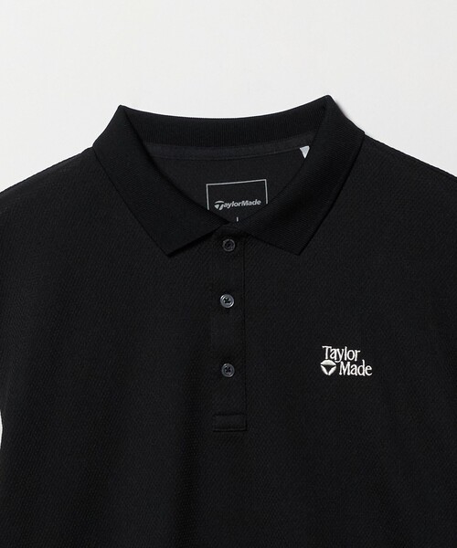 TaylorMade（テーラーメイド）の「＜TaylorMade＞HERITAGE-90 COLLECTION/ユニセックス クラシックロゴ  ブロック ポロシャツ ストレッチ UV 吸水速乾（ポロシャツ・メンズ・ブラック/オフホワイト・L/S/M/XL/XS）」の4枚目の写真