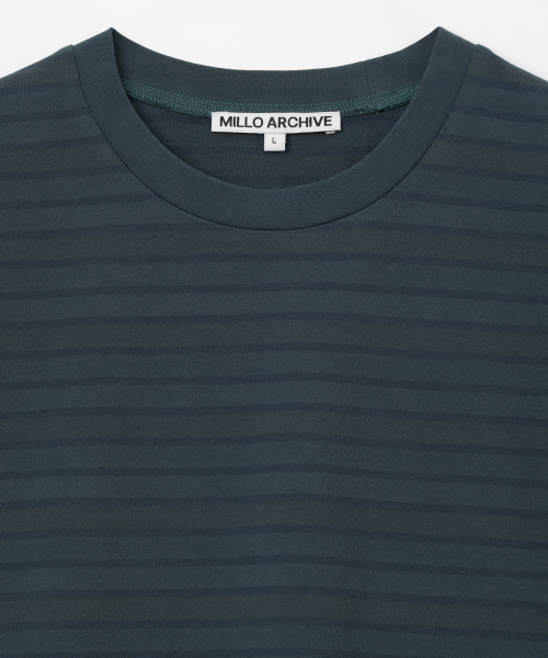 Millo Archive（ミロ アーカイブ）の「パラダイイングストライプTシャツ[グリーンブルー]（Tシャツ/カットソー・メンズ・その他・LARGE/X-LARGE/MEDIUM）」の2枚目の写真