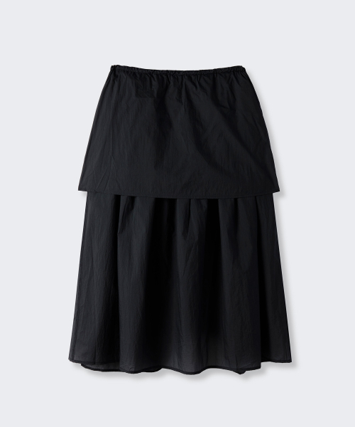 MUSINSA STANDARD WOMAN（ムシンサスタンダードウーマン）の「ウィメンズシアナイロンプリーツロングスカート[ブラック]（スカート・レディース・その他・X-SMALL/SMALL/MEDIUM/LARGE）」の6枚目の写真