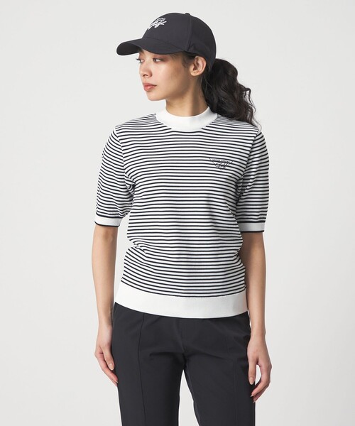 【極美品】UNITED ARROWS golf レディース モックネックS ウィメンズ モックネック ショートスリーブ ニット（ニット/セーター