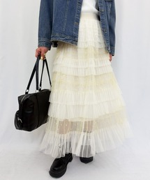 【ZOZOTOWN限定】ドットラメチュールスカート