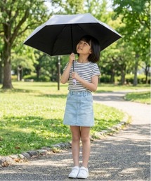 ALWAYS GOOD TIME（オルウェイズグッドタイム）の「【一般遮光・晴雨兼用】UV50cm子供用カラビナ付き無地折りたたみ傘（折りたたみ傘）」