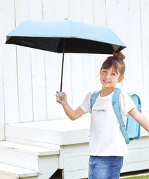 ALWAYS GOOD TIME（オルウェイズグッドタイム）の「【一般遮光・晴雨兼用】UV50cm子供用カラビナ付き無地折りたたみ傘（折りたたみ傘）」
