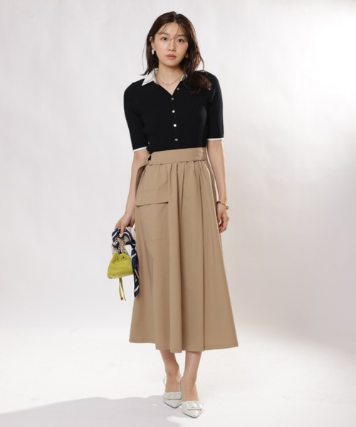 JUSGLITTY（ジャスグリッティー）の「スキッパードッキングワークワンピース（ワンピース・レディース・ブラック・1/2）」の5枚目の写真