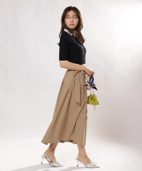 JUSGLITTY（ジャスグリッティー）の「スキッパードッキングワークワンピース（ワンピース・レディース・ブラック・1/2）」の8枚目の写真