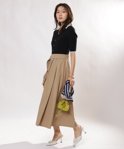 JUSGLITTY（ジャスグリッティー）の「スキッパードッキングワークワンピース（ワンピース・レディース・ブラック・1/2）」の10枚目の写真