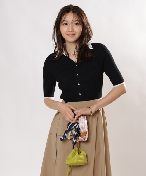 JUSGLITTY（ジャスグリッティー）の「スキッパードッキングワークワンピース（ワンピース・レディース・ブラック・1/2）」の14枚目の写真