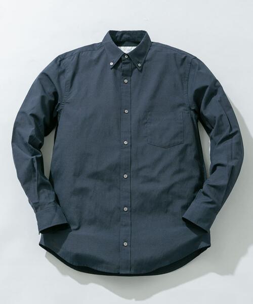 URBAN RESEARCH ROSSO MEN（アーバンリサーチロッソメン）の「『WEB限定』『イージーケア』『XLサイズあり』ハイパフォーマンスリネンボタンダウンシャツ（シャツ/ブラウス・メンズ・ライトブルー/チェック/ストライプ/ベージュ/ネイビー/ホワイト・MEDIUM/SMALL/X-LARGE/LARGE）」の5枚目の写真