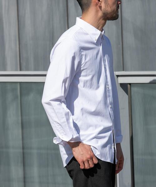 URBAN RESEARCH ROSSO MEN（アーバンリサーチロッソメン）の「『WEB限定』『イージーケア』『XLサイズあり』ハイパフォーマンスリネンボタンダウンシャツ（シャツ/ブラウス・メンズ・ライトブルー/チェック/ストライプ/ベージュ/ネイビー/ホワイト・MEDIUM/SMALL/X-LARGE/LARGE）」の9枚目の写真