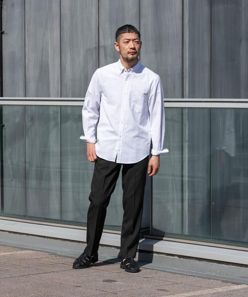 URBAN RESEARCH ROSSO MEN（アーバンリサーチロッソメン）の「『WEB限定』『イージーケア』『XLサイズあり』ハイパフォーマンスリネンボタンダウンシャツ（シャツ/ブラウス・メンズ・ライトブルー/チェック/ストライプ/ベージュ/ネイビー/ホワイト・MEDIUM/SMALL/X-LARGE/LARGE）」の10枚目の写真