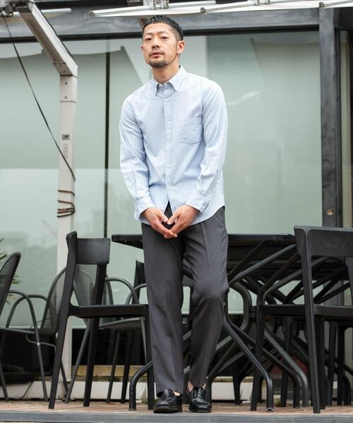URBAN RESEARCH ROSSO MEN（アーバンリサーチロッソメン）の「『WEB限定』『イージーケア』『XLサイズあり』ハイパフォーマンスリネンボタンダウンシャツ（シャツ/ブラウス・メンズ・ライトブルー/チェック/ストライプ/ベージュ/ネイビー/ホワイト・MEDIUM/SMALL/X-LARGE/LARGE）」の21枚目の写真