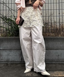 removable lace darts curve silhouette chino PT