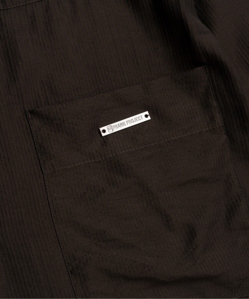 PRANK PROJECT（プランクプロジェクト）の「【2026Summer Pre-Order】シャドーストライプラウンジシャツ / Shadow Stripe Lounge Shirt（シャツ/ブラウス・レディース・ブラウン・FREE）」の7枚目の写真