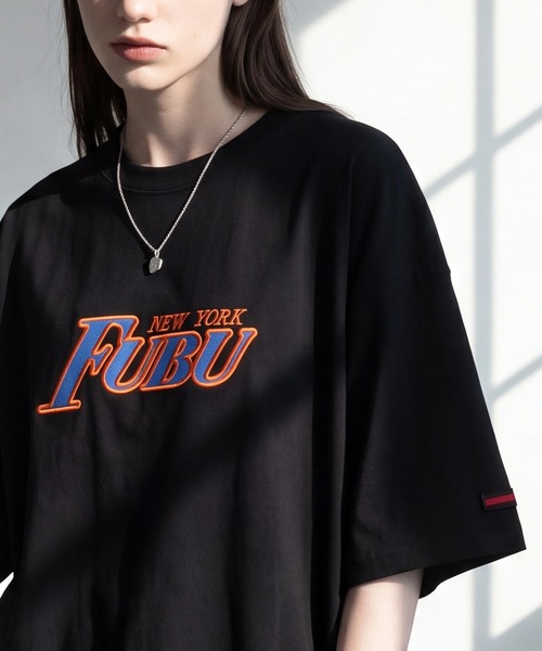 FUBU( フブ)の「【FUBU/フブ】PATCH T-SHIRTS/パッチTシャツ(Tシャツ/カットソー・メンズ・ブラック/ホワイト・XL/M/L)」の2枚目の写真