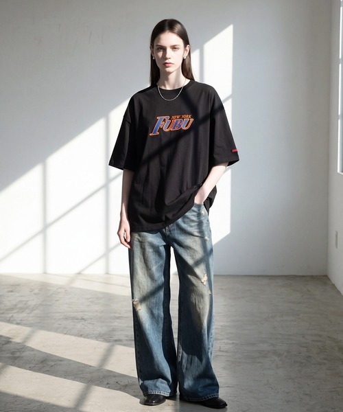FUBU( フブ)の「【FUBU/フブ】PATCH T-SHIRTS/パッチTシャツ(Tシャツ/カットソー・メンズ・ブラック/ホワイト・XL/M/L)」の11枚目の写真