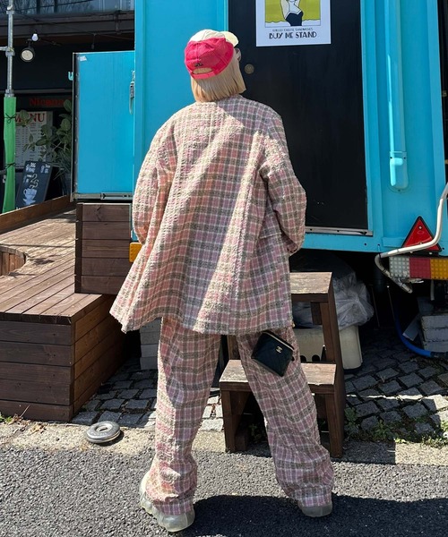 Alley Tokyo(アリートーキョー)の「【セットアップで着られる】チェックイージーパンツ(その他パンツ・レディース・ブラック/ピンク・FREE)」の13枚目の写真