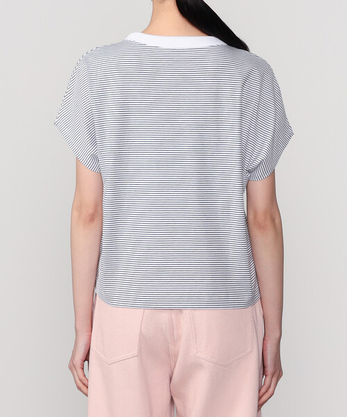 handvaerk（ハンドバーク）の「handvaerk | 60/2 キャップスリーブTシャツ STRIPE WOMEN（Tシャツ/カットソー・レディース・ホワイト系その他/ブラック系その他・S）」の12枚目の写真