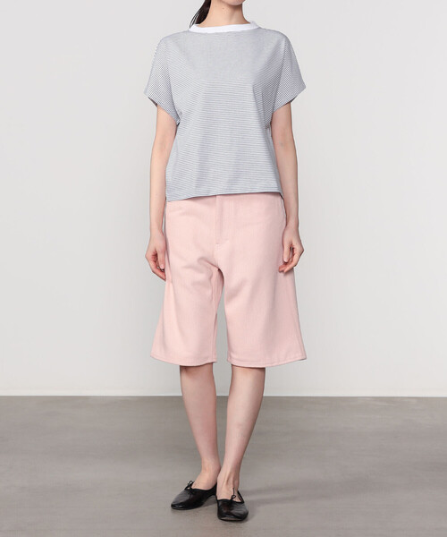 handvaerk（ハンドバーク）の「handvaerk | 60/2 キャップスリーブTシャツ STRIPE WOMEN（Tシャツ/カットソー・レディース・ホワイト系その他/ブラック系その他・S）」の14枚目の写真