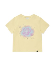 WOMEN'S BLUR LILY SEMI-CROPPED SHORT SLEEVE T-SHIRT