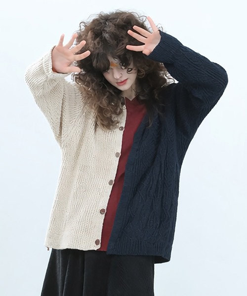ベッドサイドドラマ　ニットカーディガン Triple Fragment Cardigan（カーディガン/ボレロ）｜bedsidedrama