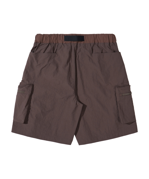 KALAPATTHAR（カラパタール）の「NYLON BELTED BACK OUT POCKET CARGO POCKET SHORTS - BROWN（その他パンツ・メンズ・その他・MEDIUM/LARGE）」の5枚目の写真