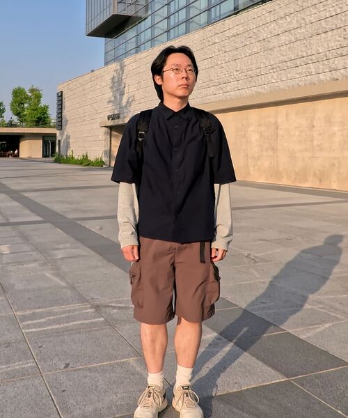KALAPATTHAR（カラパタール）の「NYLON BELTED BACK OUT POCKET CARGO POCKET SHORTS - BROWN（その他パンツ・メンズ・その他・MEDIUM/LARGE）」の9枚目の写真
