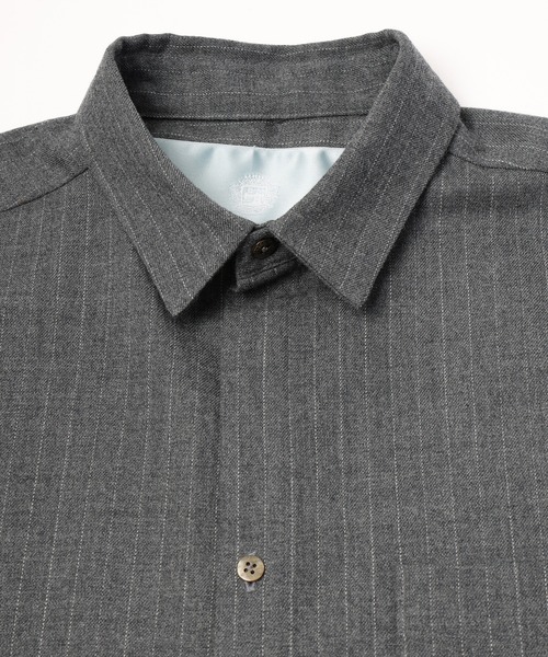 Dulcamara(ドゥルカマラ)の「よそいきワイドBOXシャツ(シャツ/ブラウス・メンズ・ベージュ系/ブラック/グレー系・1/0)」の21枚目の写真