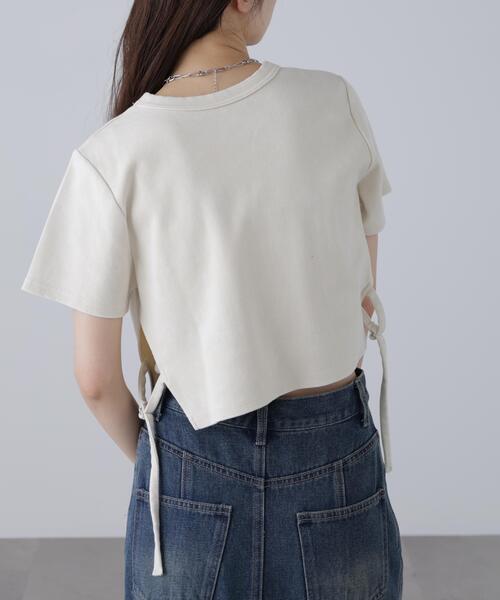 FREE'S MART（フリーズマート）の「◆ヴィンテージ加工サイドベルトＴ（Tシャツ/カットソー・レディース・ブラック/ブラウン/ホワイト・FREE）」の15枚目の写真