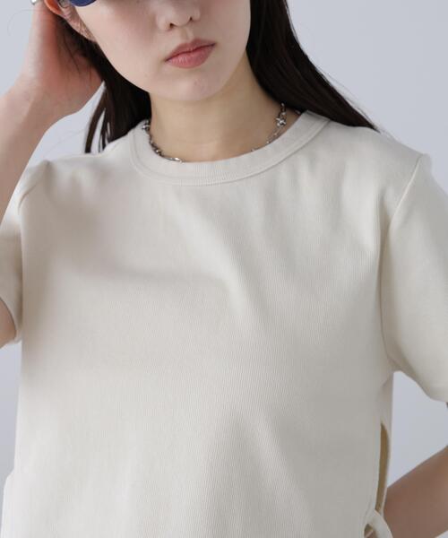 FREE'S MART（フリーズマート）の「◆ヴィンテージ加工サイドベルトＴ（Tシャツ/カットソー・レディース・ブラック/ブラウン/ホワイト・FREE）」の16枚目の写真