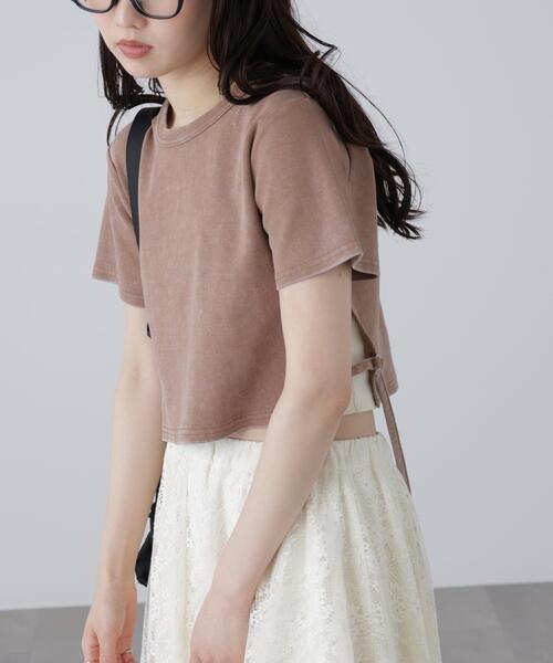 FREE'S MART(フリーズマート)の「◆ヴィンテージ加工サイドベルトT(Tシャツ/カットソー・レディース・ブラック/ブラウン/ホワイト・FREE)」の12枚目の写真