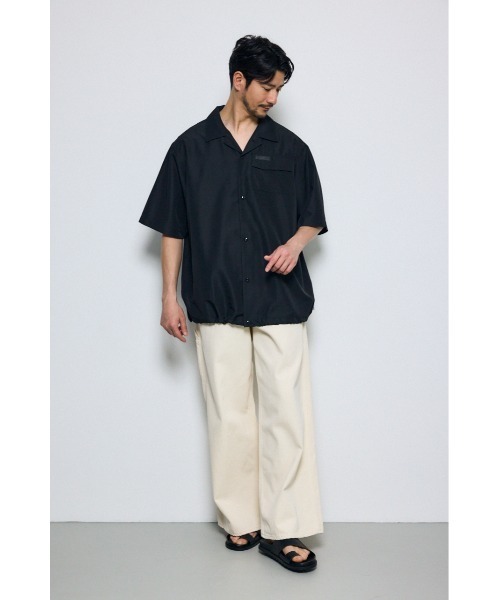 AZUL by moussy(アズールバイマウジー)の「SHELTECH Light 半袖シャツ(シャツ/ブラウス・メンズ・グレー/ブラック/グレー系その他・MEDIUM/SMALL/LARGE)」の10枚目の写真
