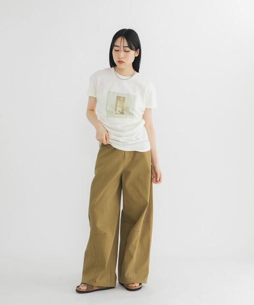 KBF(ケイビーエフ)の「コクーンWIDEパンツ(その他パンツ・レディース・オリーブ/アイボリー/チャコールグレー・36/38)」の22枚目の写真