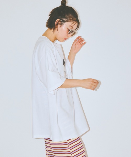 COLORME(カラーミー)の「【AKB48 伊藤百花 着用】ゆるシルエットわんこT【ユニセックス】(Tシャツ/カットソー・レディース・チャコール/ホワイト・FREE)」の11枚目の写真