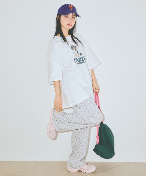 COLORME(カラーミー)の「【AKB48 伊藤百花 着用】ゆるシルエットわんこT【ユニセックス】(Tシャツ/カットソー・レディース・チャコール/ホワイト・FREE)」の17枚目の写真
