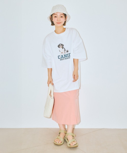COLORME(カラーミー)の「【AKB48 伊藤百花 着用】ゆるシルエットわんこT【ユニセックス】(Tシャツ/カットソー・レディース・チャコール/ホワイト・FREE)」の18枚目の写真